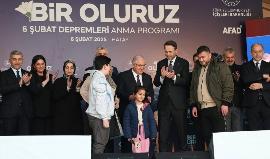 6 Şubat depremlerinin yıl dönümü dolayısıyla Hatay’da bulunan Milli Savunma