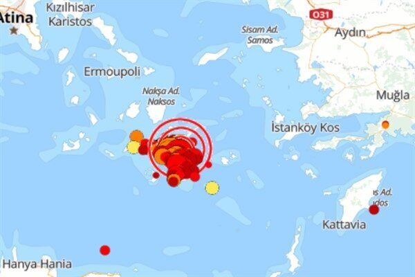 Boğaziçi Üniversitesi Kandilli Rasathanesi ve Deprem Araştırma Enstitüsü (KRDAE) verilerine