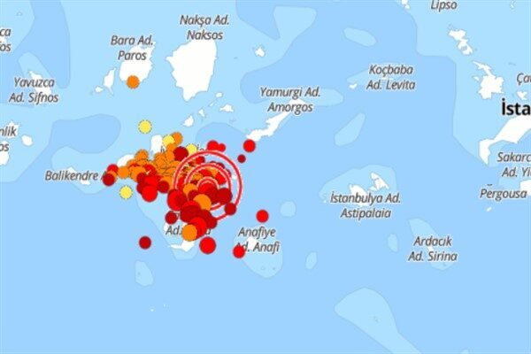 Boğaziçi Üniversitesi Kandilli Rasathanesi ve Deprem Araştırma Enstitüsü (KRDAE) verilerine