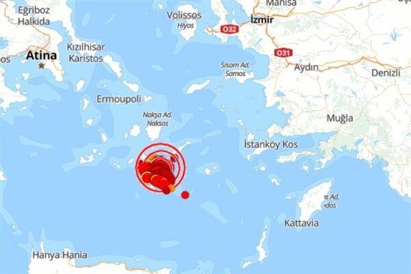 Boğaziçi Üniversitesi Kandilli Rasathanesi ve Deprem Araştırma Enstitüsü (KRDAE) verilerine