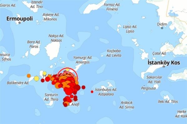 Boğaziçi Üniversitesi Kandilli Rasathanesi ve Deprem Araştırma Enstitüsü (KRDAE) verilerine