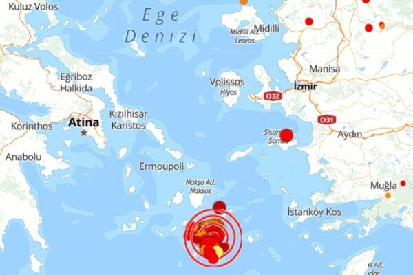 Boğaziçi Üniversitesi Kandilli Rasathanesi ve Deprem Araştırma Enstitüsü (KRDAE) verilerine