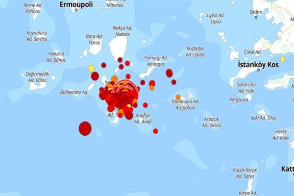 Boğaziçi Üniversitesi Kandilli Rasathanesi ve Deprem Araştırma Enstitüsü (KRDAE) verilerine