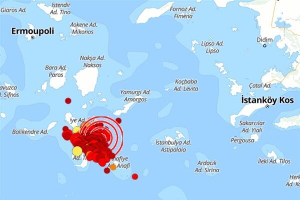 Boğaziçi Üniversitesi Kandilli Rasathanesi ve Deprem Araştırma Enstitüsü (KRDAE) verilerine