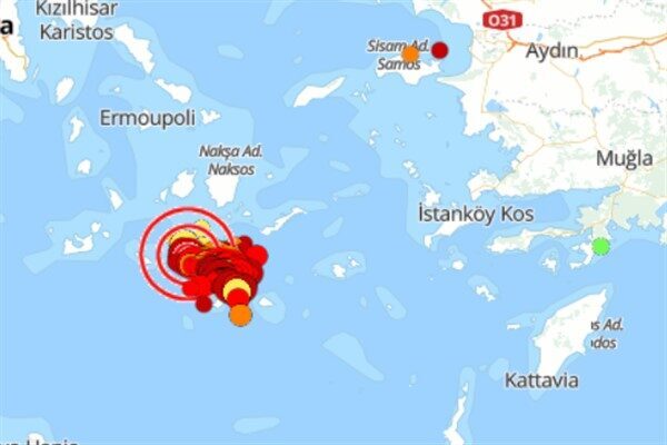 Boğaziçi Üniversitesi Kandilli Rasathanesi ve Deprem Araştırma Enstitüsü (KRDAE) verilerine