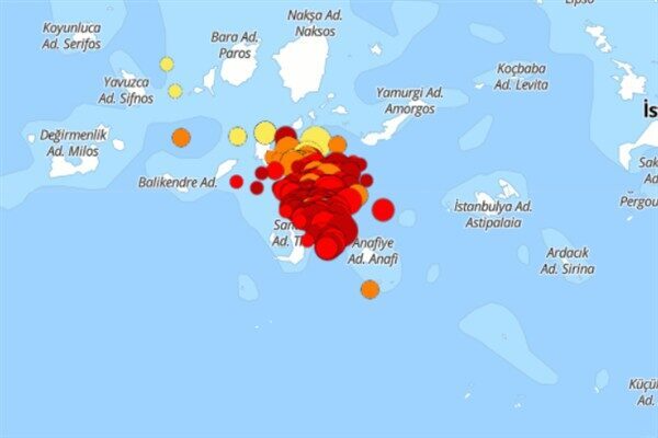 Boğaziçi Üniversitesi Kandilli Rasathanesi ve Deprem Araştırma Enstitüsü (KRDAE) verilerine
