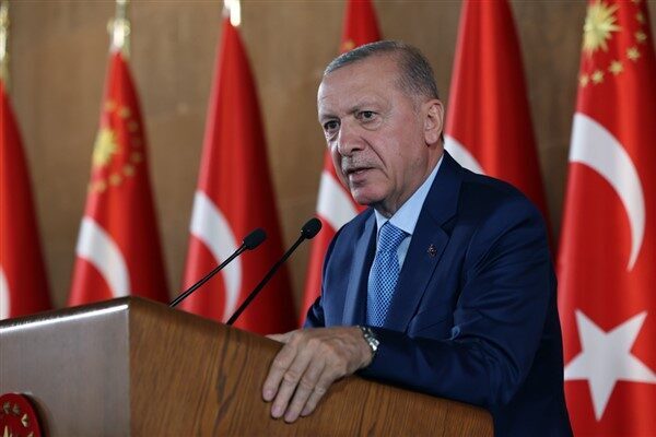 Cumhurbaşkanı Erdoğan, 6 Şubat 2023 tarihinde meydana gelen Kahramanmaraş merkezli