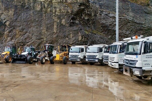 Giresun Belediyesi, hava koşullarına karşı 24 saat esasına göre çalışacak