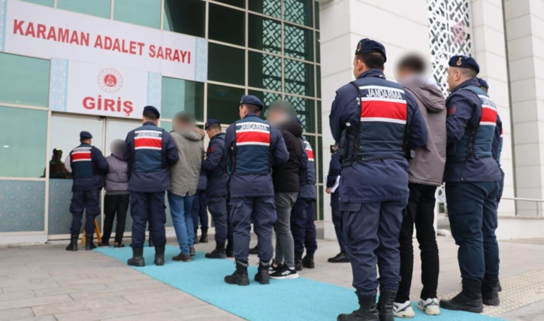 Karaman İl Jandarma Komutanlığı tarafından aranan şahısların yakalanmasına yönelik yapılan