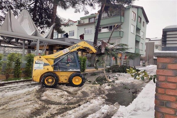 Ordu'da son günlerde etkili olan kar ve fırtına, şehirdeki birçok