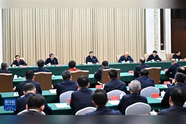 Çin Cumhurbaşkanı Xi Jinping, Çin’in kuzeydoğusundaki Jilin eyaletinde bugün yaptığı