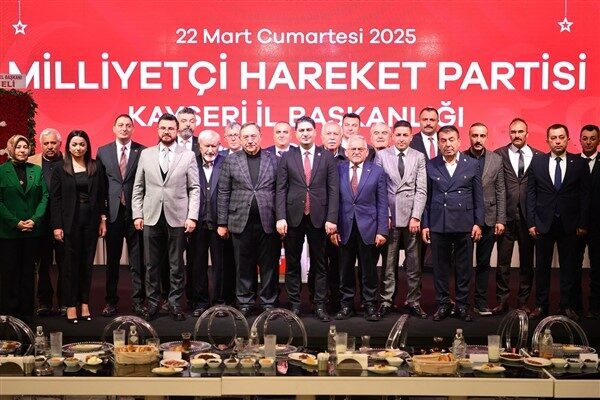 Gerçekleşen iftar programında Kayseri için el ele, gönül gönle hizmet