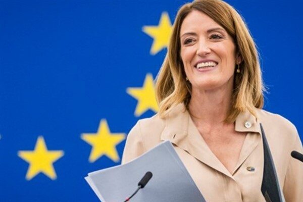 Avrupa Parlamentosu (AP) Başkanı Roberta Metsola, Slovenya Cumhurbaşkanı Natasa Pirc