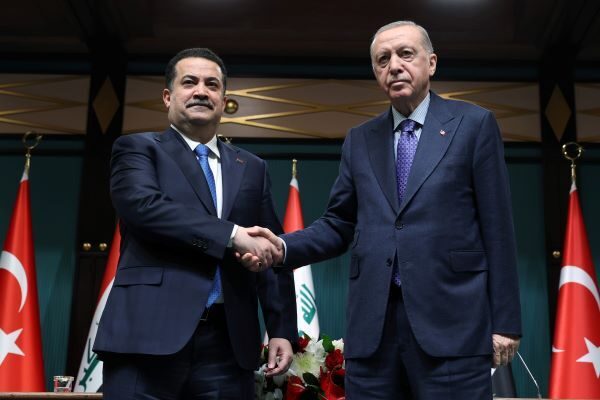 Cumhurbaşkanı Recep Tayyip Erdoğan, Irak Başbakanı Muhammed Şiya es-Sudani ile