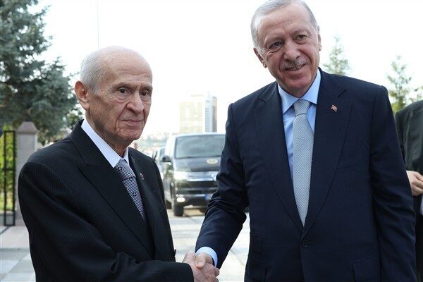Cumhurbaşkanı Recep Tayyip Erdoğan, Milliyetçi Hareket Partisi (MHP) Genel Başkanı
