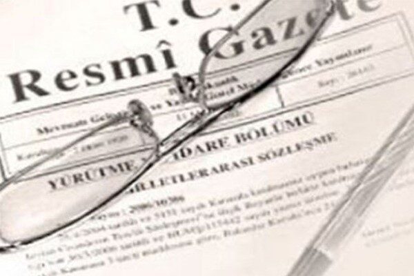 10 Aralık 2014 tarihli ve 29201 sayılı Resmi Gazete’de yayımlanan