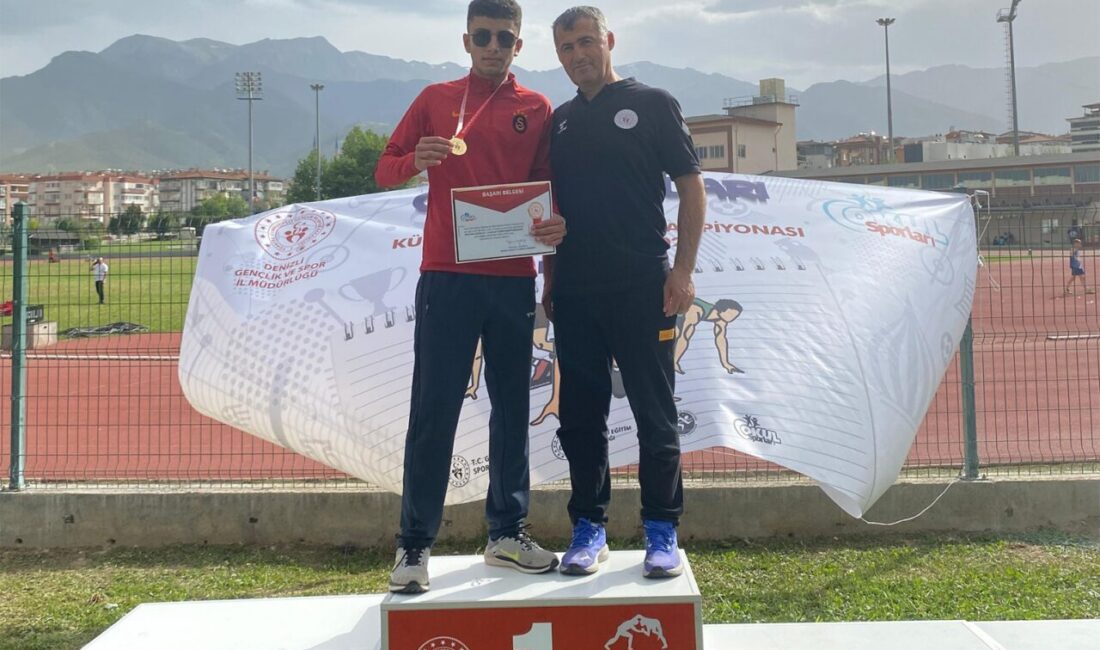 Denizli’de gerçekleştirilen Okul Sporları Puanlı Atletizm Türkiye Şampiyonası yarışmalarında Karaman