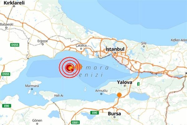 Boğaziçi Üniversitesi Kandilli Rasathanesi ve Deprem Araştırma Enstitüsü (KRDAE) verilerine