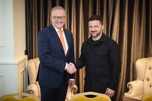 Ukrayna Devlet Başkanı Zelenski, Roma'da Avustralya Başbakanı Anthony Albanese ile