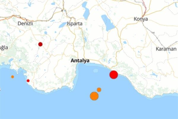 Boğaziçi Üniversitesi Kandilli Rasathanesi ve Deprem Araştırma Enstitüsü (KRDAE) verilerine