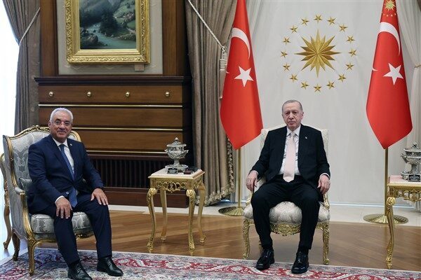 Cumhurbaşkanı Recep Tayyip Erdoğan, Demokratik Sol Parti (DSP) Genel Başkanı