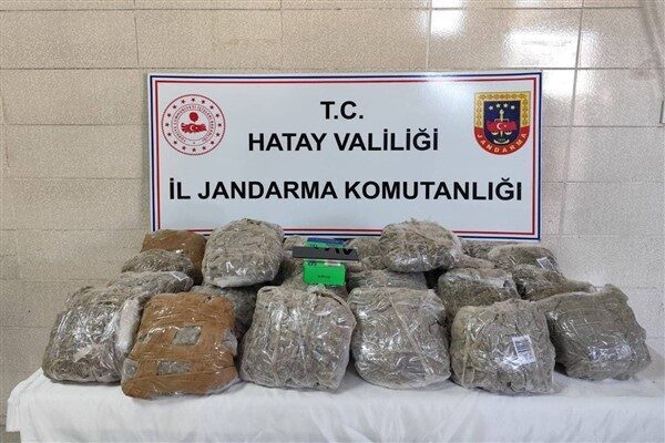 Hatay İl Jandarma Komutanlığı ekipleri, son bir haftada uyuşturucu madde