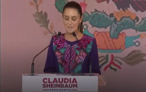 Gösterilerde birçok protestocunun Meksika bayrakları salladığı görüldü. Claudia Sheinbaum, "Protestolarda